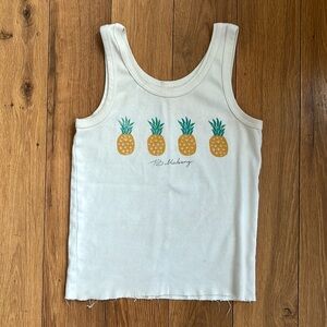 Faded/Distressed Billabong Tank Top w/ Pineapple Graphics - Large